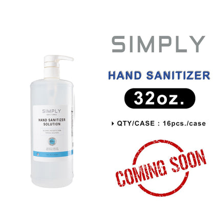 Simply Hand Sanitizer SOLUTION, 32oz OK0418VD