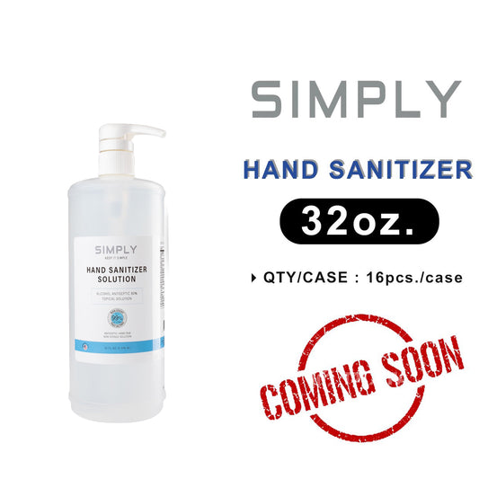 Simply Hand Sanitizer SOLUTION, 32oz OK0418VD