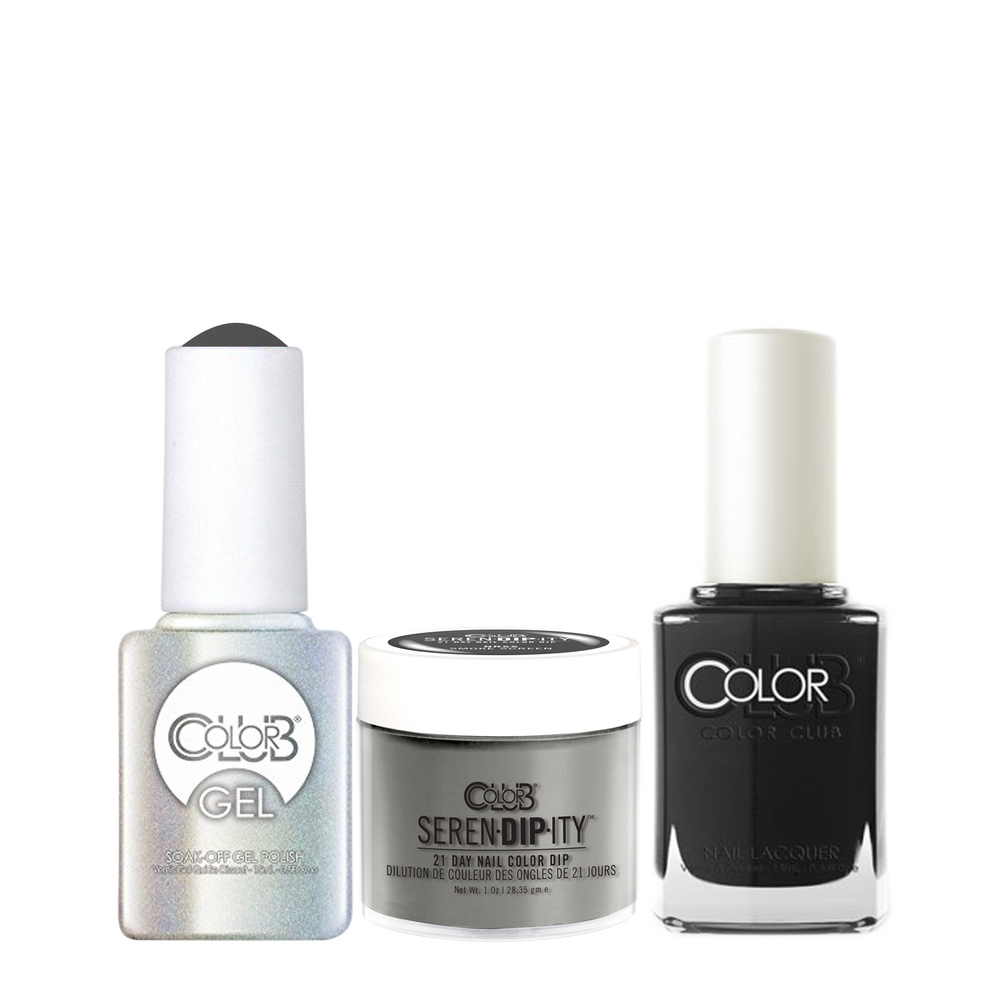 Color Club 3in1 Dipping Powder + Gel Polish + Nail Lacquer , Serendipity, Smoke Screen, 1oz, 05XDIPNRSS-1 KK