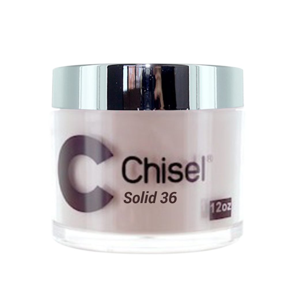 Chisel 2in1 Acrylic/Dipping Powder, Solid  Collection, SOLID36, 12oz (Packing: 60 pcs/case)