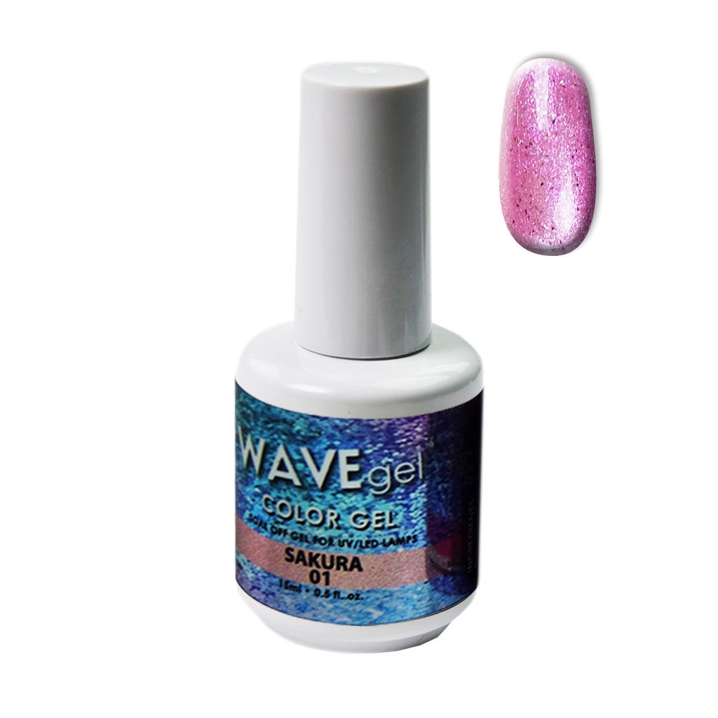 Wave Gel Star Ocean Gel Polish, 01, Sakura, 0.5oz OK1129