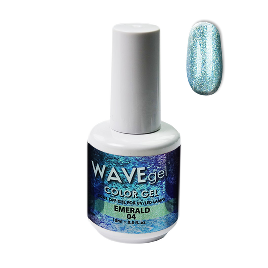 Wave Gel Star Ocean Gel Polish, 04, Emerald, 0.5oz OK1129