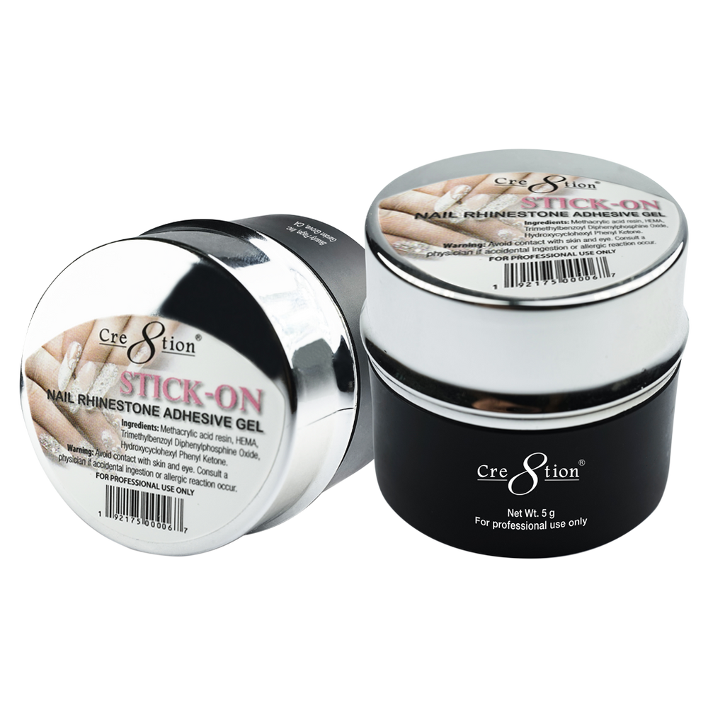 Cre8tion Stick-On Nail Art - Rhinestone Adhesive Gel 7.5g (NEW), THIN (Red - Đỏ)