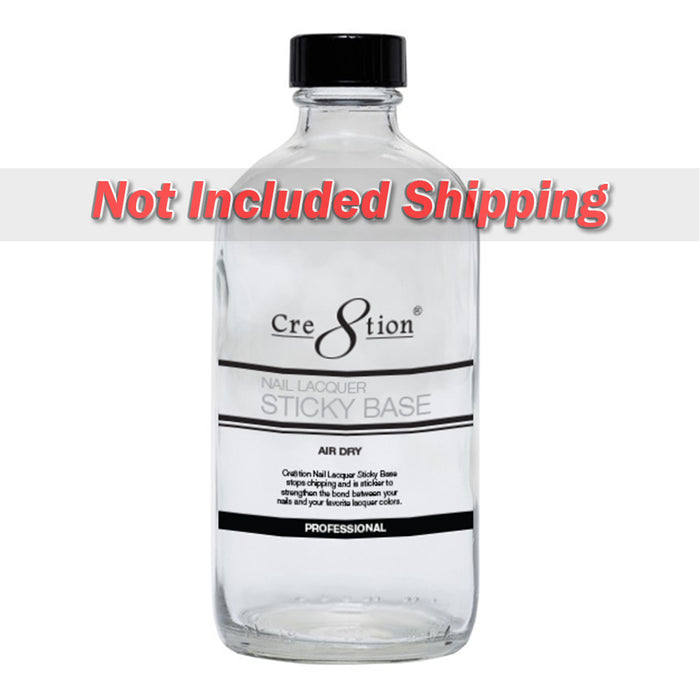 Cre8tion Nail Lacquer - Sticky Base Air Dry, 32oz (Pk: 12pcs/case) - SKU 14018