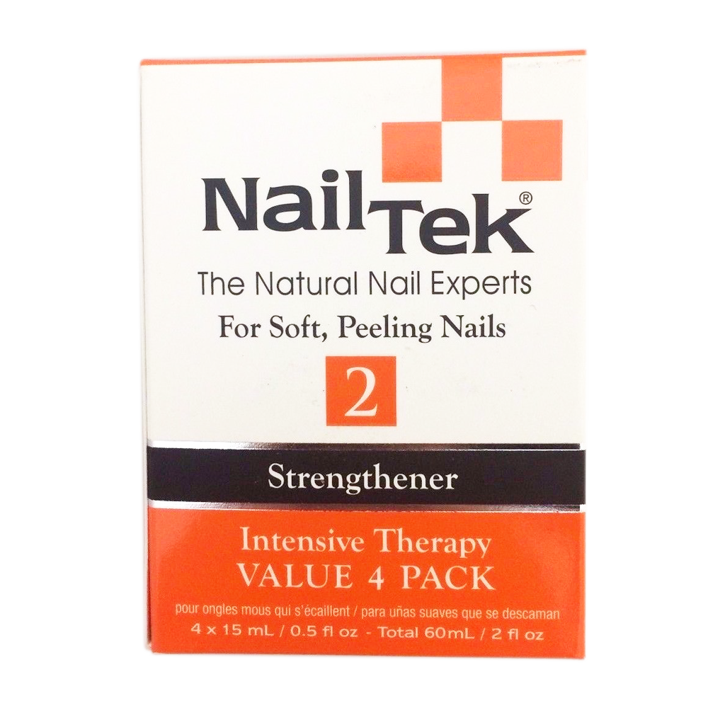 Nail Tek Intensive Therapy 2, Strengthener, VALUE 4 PACK, 99561, 0.5oz