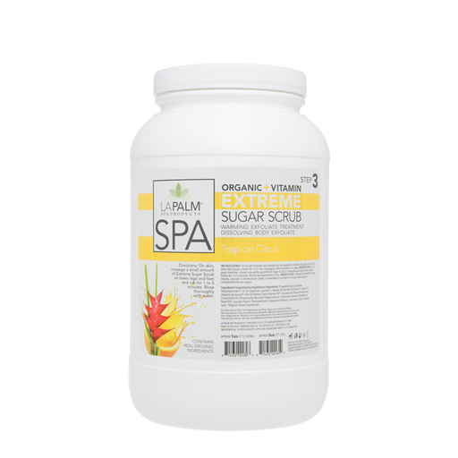 La Palm, Organic Vitamin Extreme Sugar Scrub, Tropical Citrus, 1Gal  KK