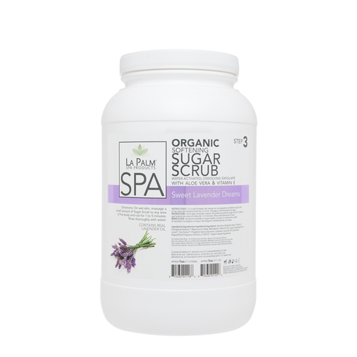 La Palm, Organic Softening Sugar Scrub, Sweet Lavender Dreams, 1Gal KK