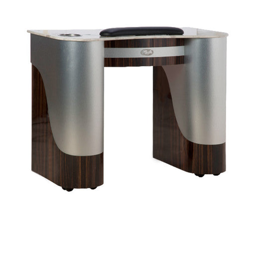 SPA Nail Table, Aluminum/Cherry, T-105AC (NOT Included Shipping Charge)