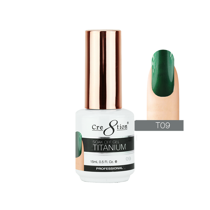 Cre8tion Titanium Gel Polish, T09, 0.5oz