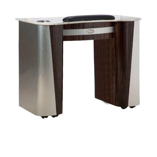 SPA Nail Table, Aluminum/Cherry, T-102AC (NOT Included Shipping Charge)