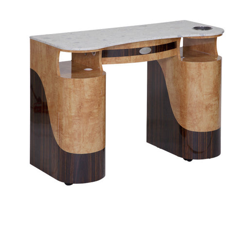 SPA Nail Table, Chestnut/Cheery, T-105GCC (NOT Included Shipping Charge)