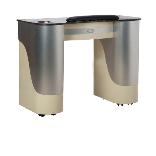 SPA Nail Table, Aluminum/Beige, T-105AB (NOT Included Shipping Charge)