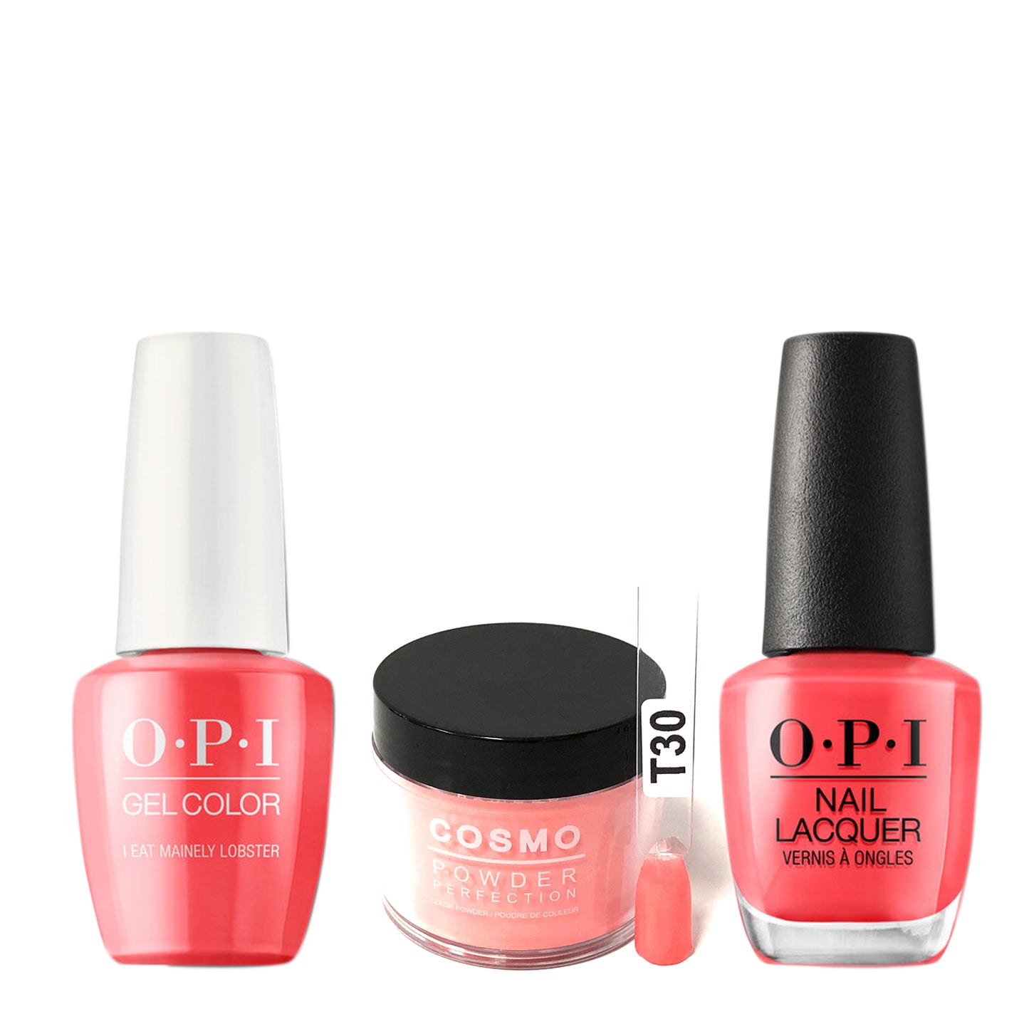 Cosmo 3in1 Dipping Powder + Gel Polish + Nail Lacquer (Matching OPI), 2oz, CT30