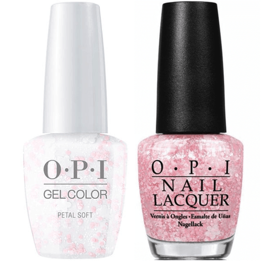 OPI GelColor And Nail Lacquer, T64, Petal Soft, 0.5oz