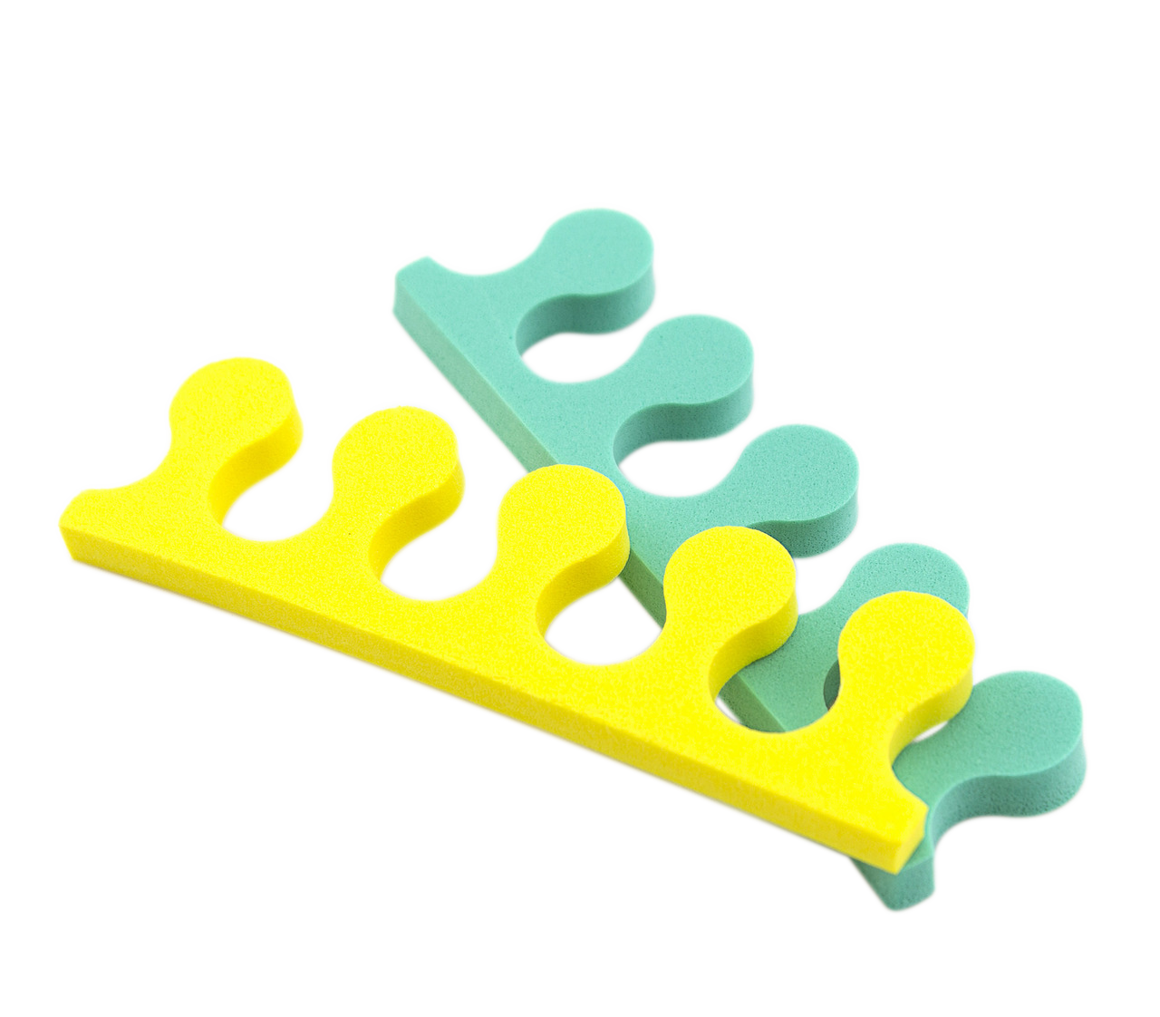 Cre8tion Toe Separators EVA Foam, 4 Holes, 2 Tone, PACK, 10001 (Packing: 100 pcs/pack - 1,000 pairs/case)