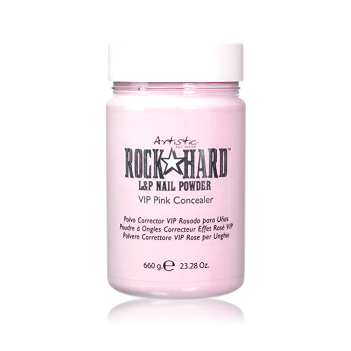 Artistic Rock Hard L&P Nail Powder, VIP Pink Concealer, 660g, 23.28oz, 2425