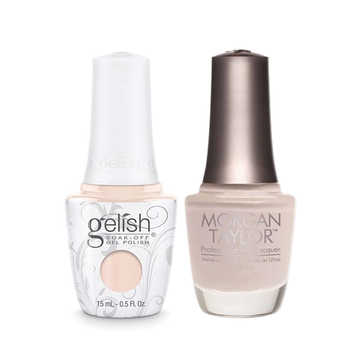 Gelish Gel Polish & Morgan Taylor Nail Lacquer, Tan My Hide, 0.5oz, 1110187 + 50187 KK0907