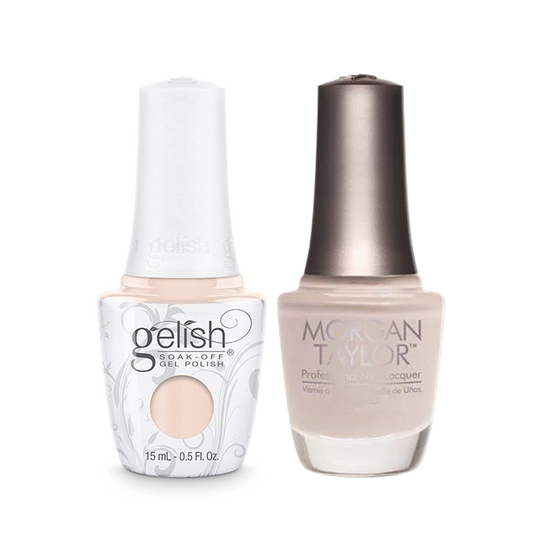 Gelish Gel Polish & Morgan Taylor Nail Lacquer, Tan My Hide, 0.5oz, 1110187 + 50187 KK0907