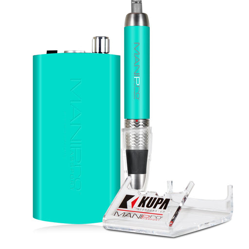 ManiPro Passport (Filing Machine) Limited Edition, TEAL (Portable Electric Nail File), KP-55 Handpiece OK0312LK