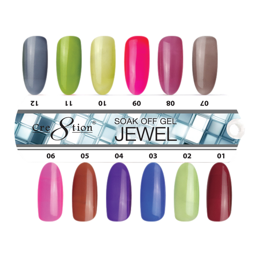 Cre8tion Jewel Gel Collection, Sample Tips