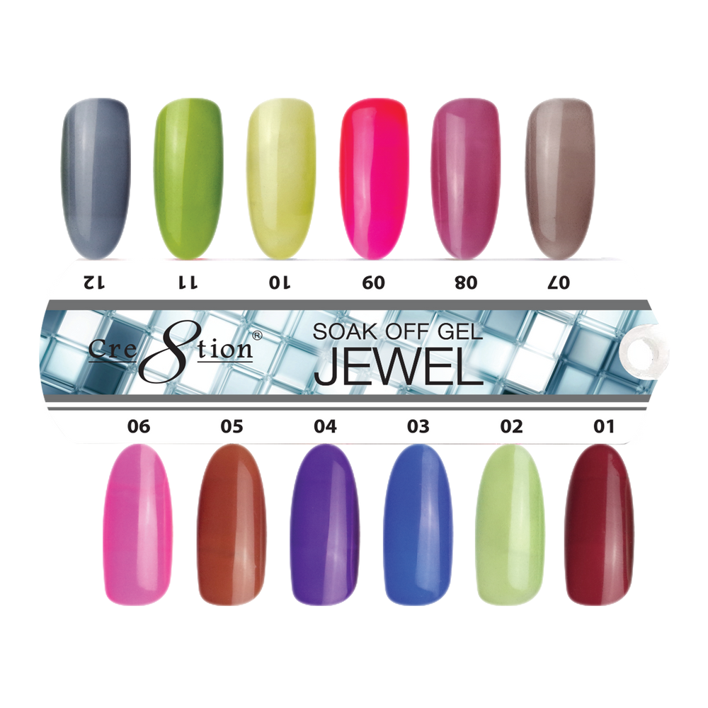 Cre8tion Jewel Gel Collection, Sample Tips