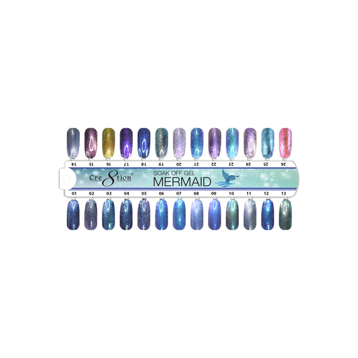 Cre8tion Gel, Mermaid Collection, Full Line of 45 Colors (From 01 to 45)