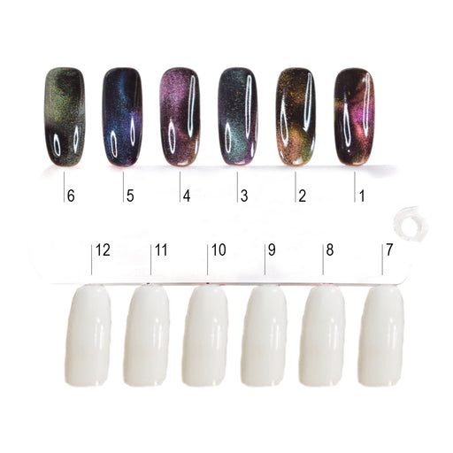 Cre8tion Super Cat Eye Gel Polish, 0.5oz, Full Collection of 6 Colors (from SC01 to SC06), 0916-1057 KK1129