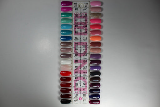 DND Duo Sample Tips #01, Full Line Of 36 Colors (415-447, 449-455)