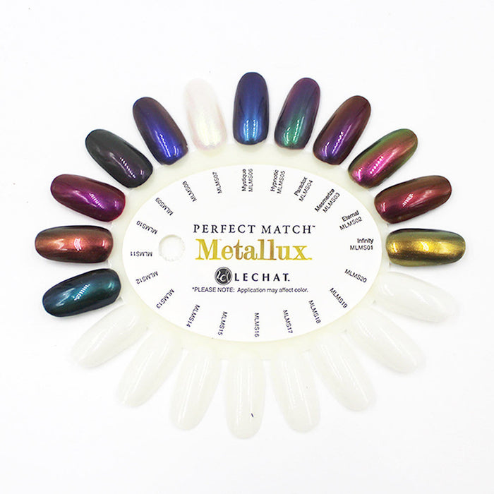 LeChat Perfect Match Nail Lacquer And Gel Polish, METALLUX Collection 2018, Full line of 6 colors (From MLMS07 to MLMS12), 0.5oz KK1030