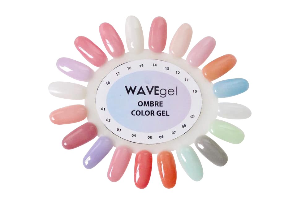 Wave Gel Ombre Gel Polish, Sample Tips