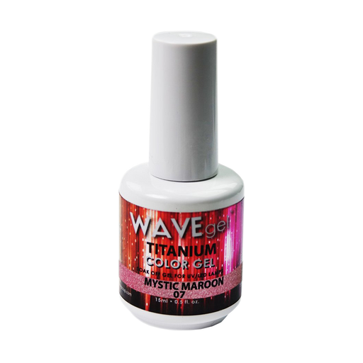 Wave Gel Titanium Gel Polish, 07, Mystic Maroon, 0.5oz OK1129
