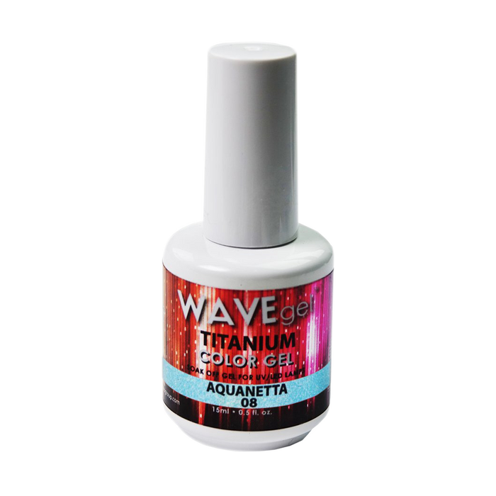 Wave Gel Titanium Gel Polish, 08, Aquanetta, 0.5oz OK1129
