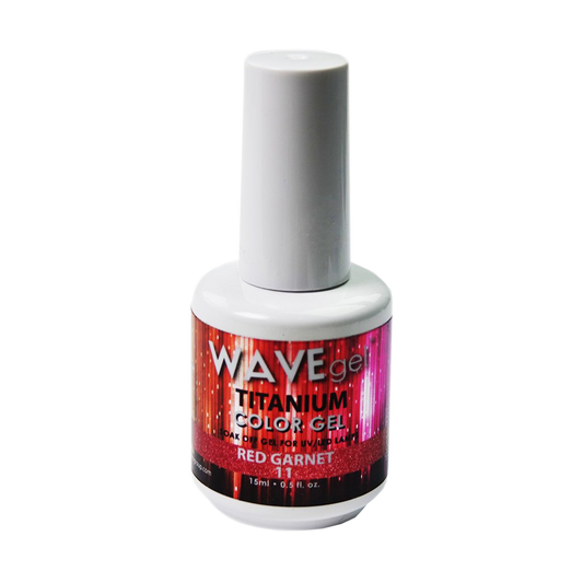 Wave Gel Titanium Gel Polish, 11, Red Garnet, 0.5oz OK1129