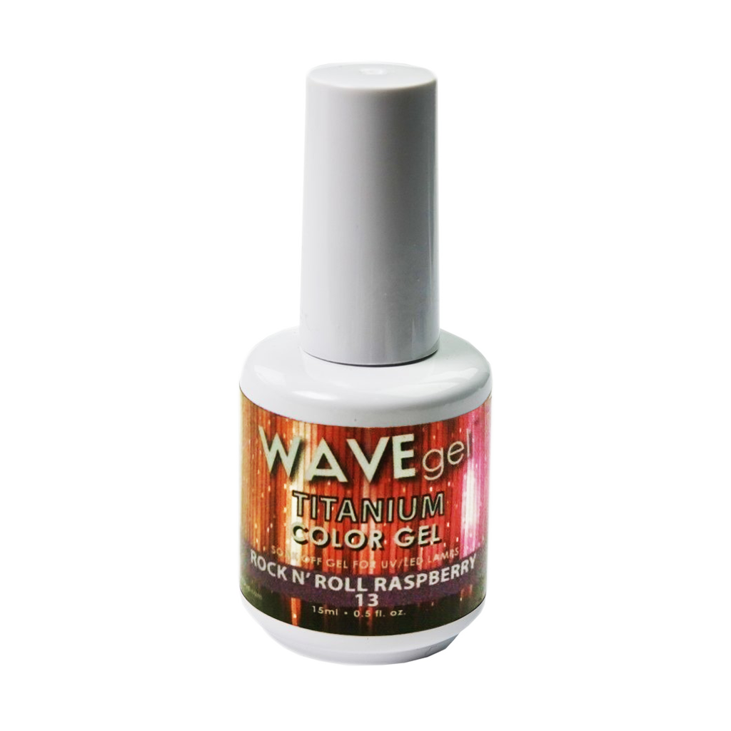 Wave Gel Titanium Gel Polish, 13, Rock N' Roll Raspberry, 0.5oz OK1129