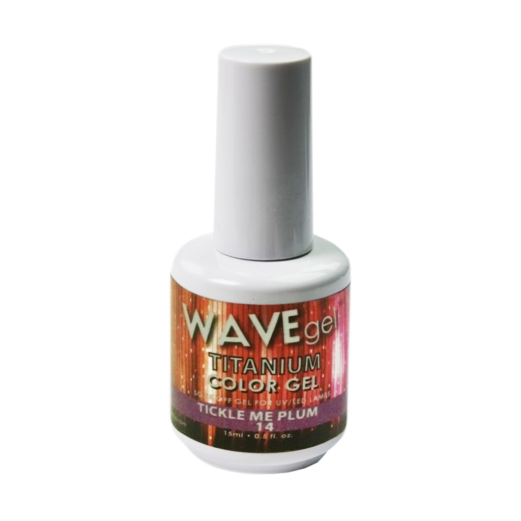 Wave Gel Titanium Gel Polish, 14, Tickle Me Plum, 0.5oz OK1129