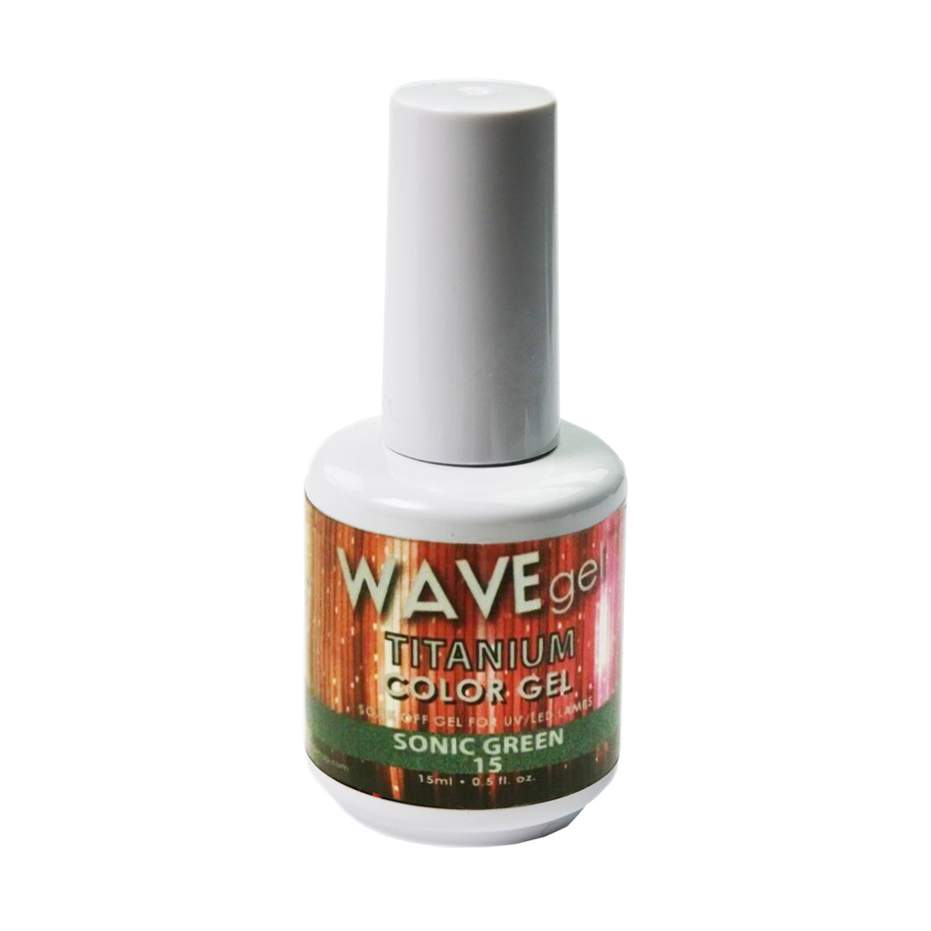 Wave Gel Titanium Gel Polish, 15, Sonic Green, 0.5oz OK1129