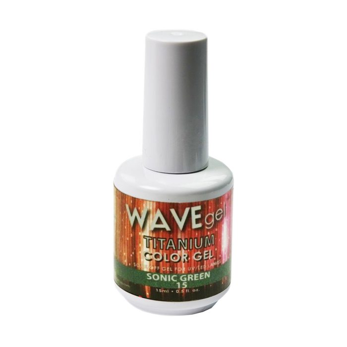 Wave Gel Titanium Gel Polish, 15, Sonic Green, 0.5oz OK1129