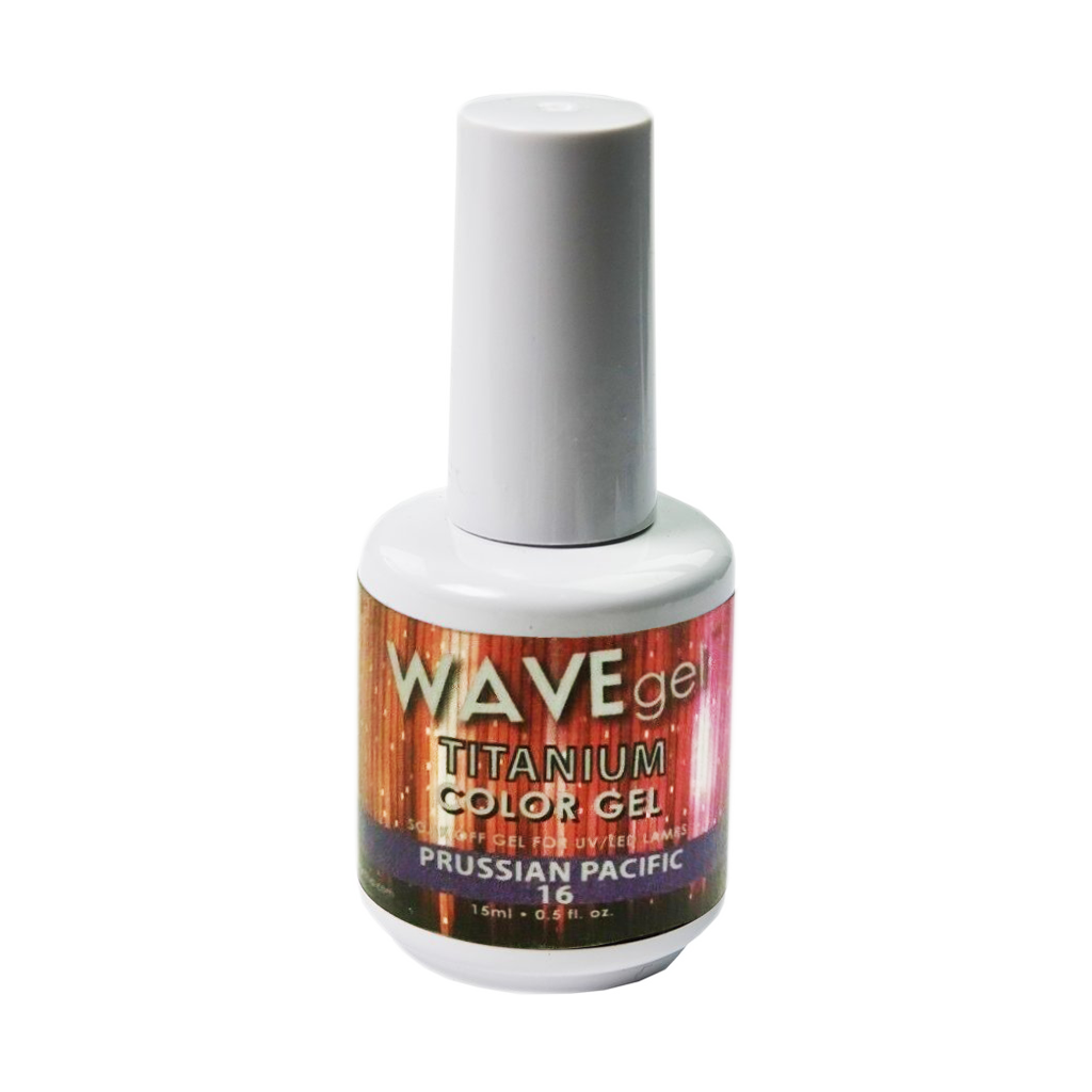 Wave Gel Titanium Gel Polish, 16, Prussian Pacific, 0.5oz OK1129