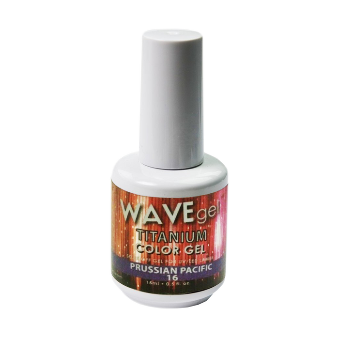 Wave Gel Titanium Gel Polish, 16, Prussian Pacific, 0.5oz OK1129