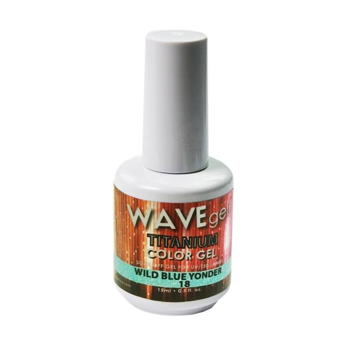Wave Gel Titanium Gel Polish, 18, Will Blue Yonder, 0.5oz OK1129