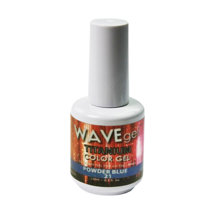 Wave Gel Titanium Gel Polish, 21, Powder Blue, 0.5oz OK1129