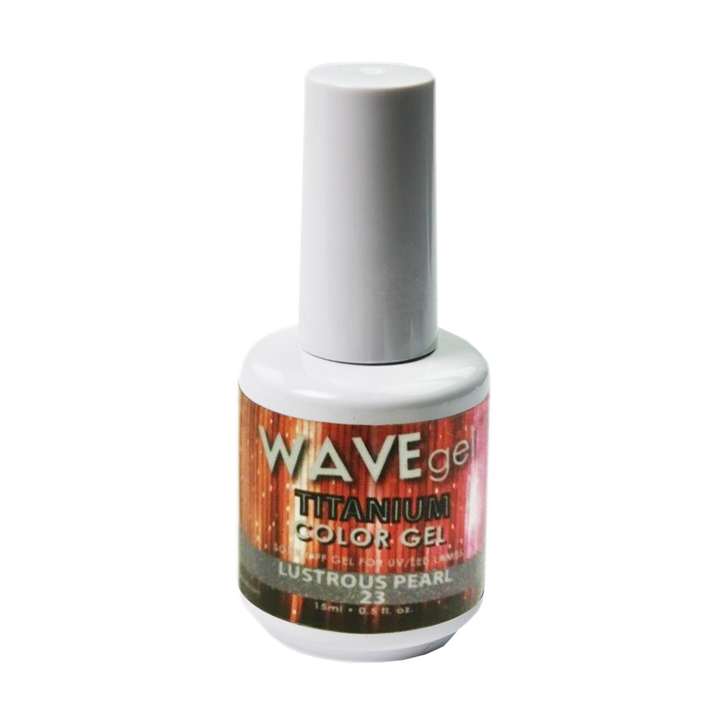 Wave Gel Titanium Gel Polish, 23, Lustrous Pearl, 0.5oz OK1129