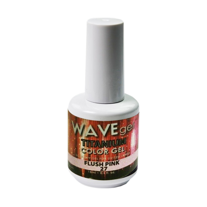 Wave Gel Titanium Gel Polish, 27, Flush Pink, 0.5oz OK1129