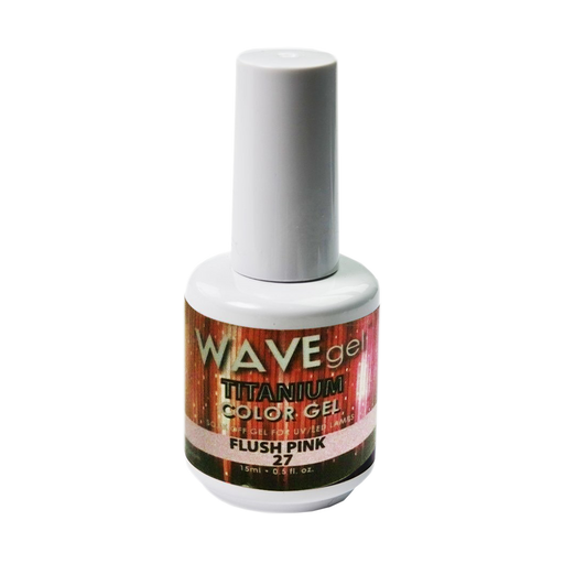 Wave Gel Titanium Gel Polish, 27, Flush Pink, 0.5oz OK1129