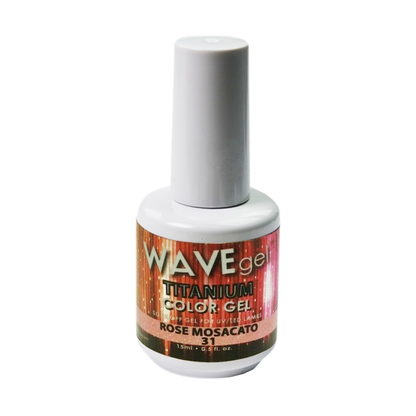 Wave Gel Titanium Gel Polish, 31, Rose Mosacato, 0.5oz OK1129