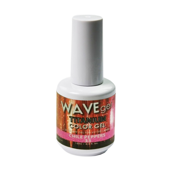 Wave Gel Titanium Gel Polish, 33, Chile Peppers, 0.5oz OK1129