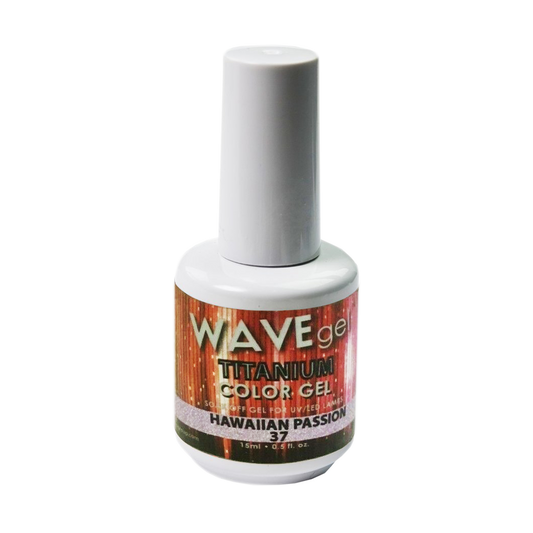 Wave Gel Titanium Gel Polish, 37, Hawaiian Passion, 0.5oz OK1129