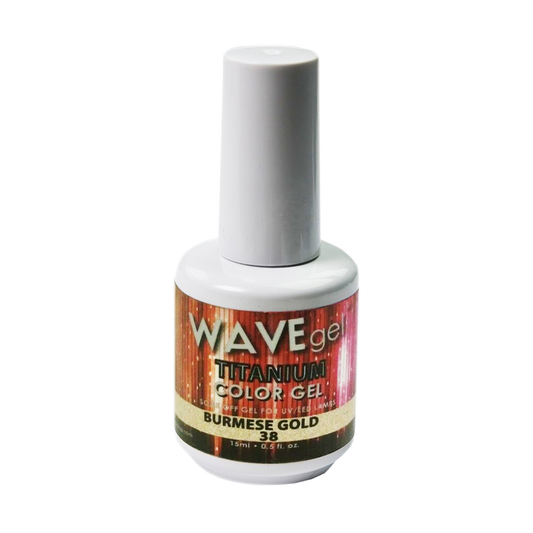 Wave Gel Titanium Gel Polish, 38, Burmese Gold, 0.5oz OK1129