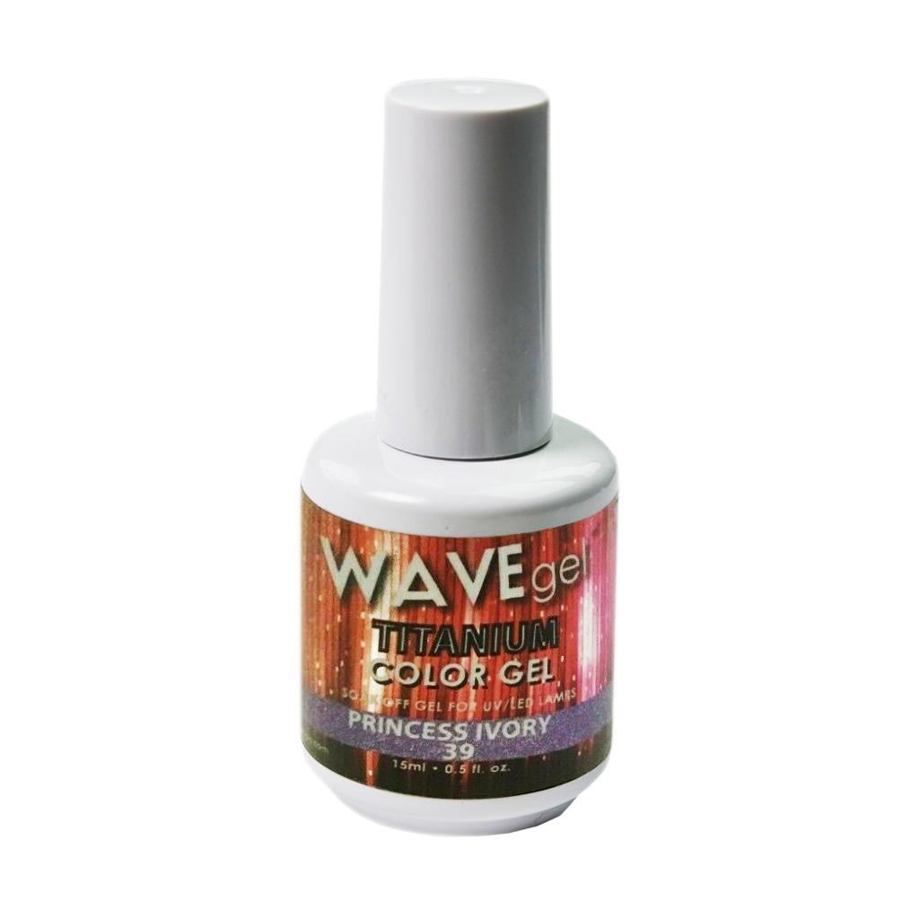 Wave Gel Titanium Gel Polish, 39, Princess Ivory, 0.5oz OK1129