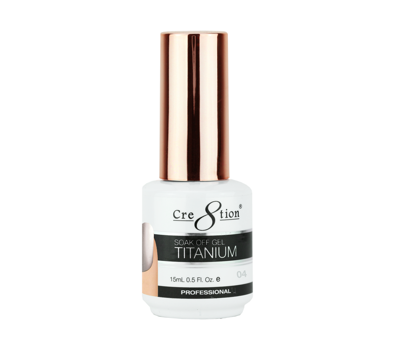 Cre8tion Titanium Gel Polish, T04, 0.5oz